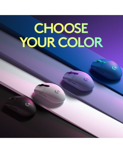 Mouse gaming Logitech - G305 Lightspeed, optic, albastru - 10