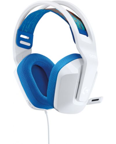 Casti gaming Logitech - G335, alb/albastru - 3