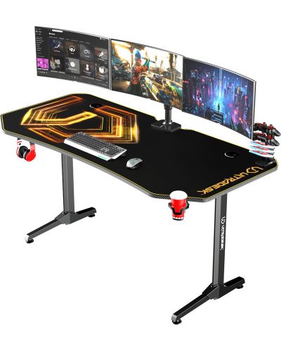 Birou pentru gaming Ultradesk - Frag XXL, aur - 3