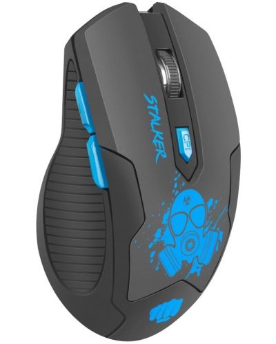 Mouse gaming Fury - Stalker, optic, wireless, negru/rosu - 2