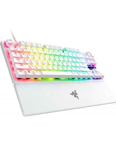 Tastatură gaming Razer - Huntsman V3 Pro TKL, Analog Optical, albă
