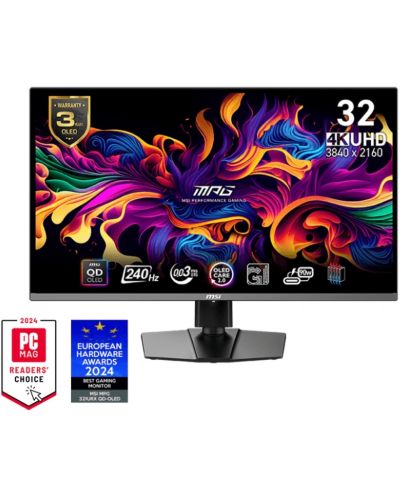 Gaming monitor MSI - MPG 321URX QD-OLED, 31.5'', 240Hz, 0.03ms