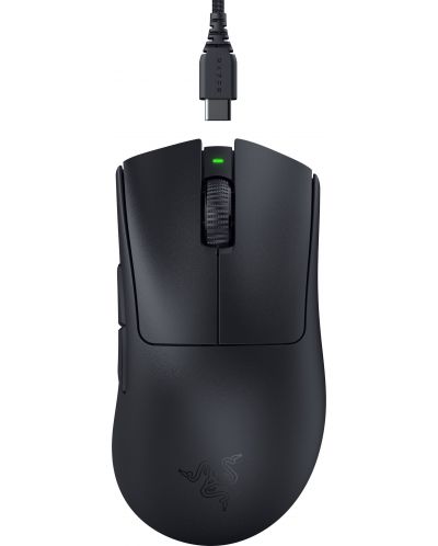 Mouse de gaming Razer - DeathAdder V3 Pro, optic, wireless, negru - 1