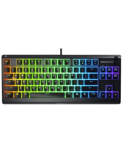 Tastatura gaming SteelSeries - Apex 3 TKL, RGB, US, neagra - 1