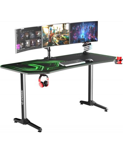 Birou de gaming Ultradesk - Frag XXL, verde - 2