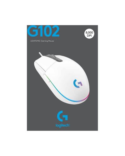 Mouse gaming Logitech - G102 Lightsync, optic, RGB, alb - 11