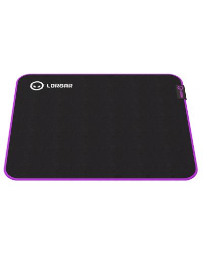 Mouse pad pentru jocuri Lorgar - Main 315, XL, moale, negru/violet - 4
