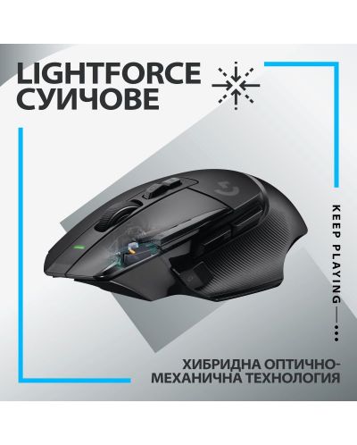 Mouse de gaming Logitech - G502 X Lightspeed EER2, optic, negru - 3