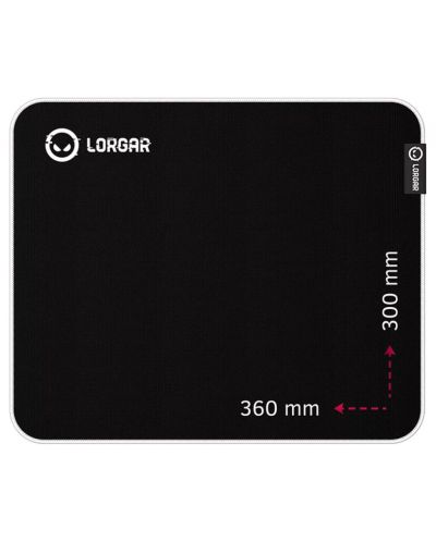 Mouse pad pentru jocuri Lorgar - Legacer 753, L, moale, negru/violet - 1