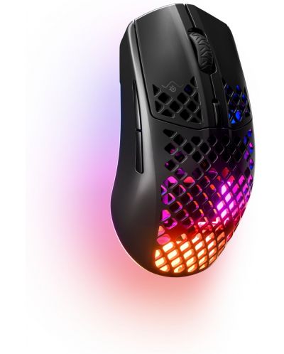 Mouse gaming SteelSeries - Aerox 3 (2022), wireless, negru - 2