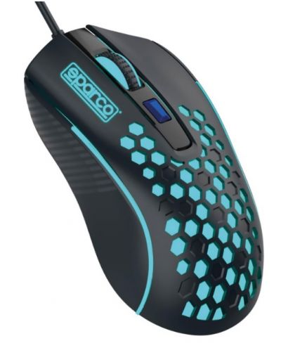 Mouse gaming Sparco - HIVE, optic, negru - 2