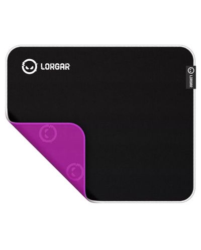 Mouse pad pentru jocuri Lorgar - Legacer 753, L, moale, negru/violet - 2