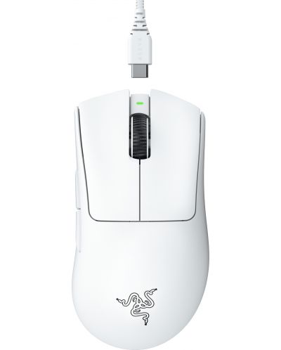 Mouse de gaming Razer - DeathAdder V3 Pro, optic, wireless, alb - 1