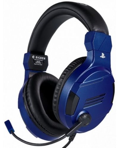 Căști de gaming Nacon - Bigben PS4 Official Headset V3, albastru  - 1