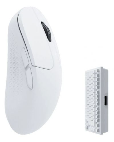 Mouse de gaming Keychron - M3 Mini, optic, wireless, alb - 2