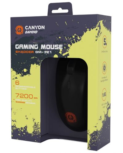 Mouse de gaming Canyon - Shadder GM-321, optic, negru - 6