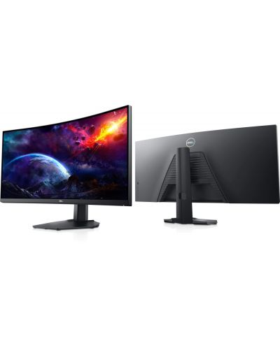 Gaming monitor Dell - S3422DWG, 34", QHD, 144Hz, 1ms, VA, Curved - 3