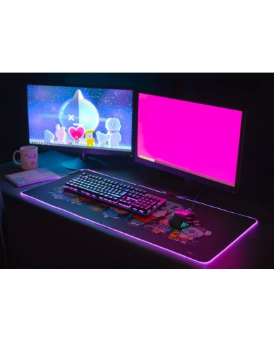 Mouse pad gaming Grupo Erik - BT21, XXL, moale, negru - 7