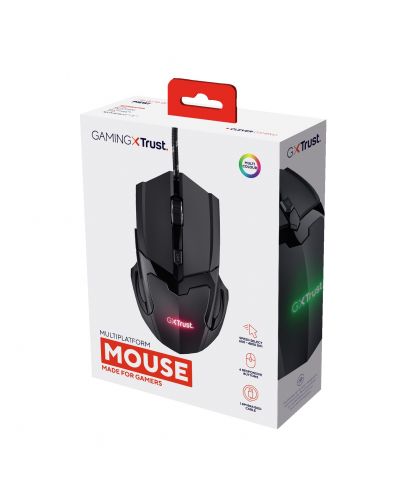 Mouse gaming Trust - Basics, optic, negru - 7