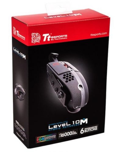 Mouse gaming Thermaltake - Level 10 M-Hybrid Advanced, laser, negru - 7