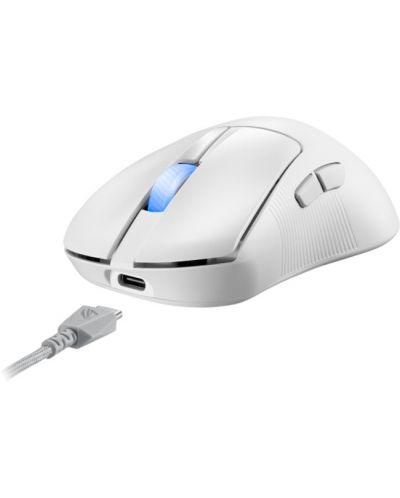 Mouse gaming  ASUS - ROG Keris II Ace, optic , fără fir , albă  - 8