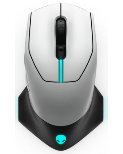 Mouse de gaming Alienware - 610M, optic, wireless, Lunar Light - 1