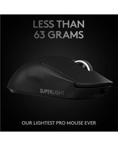 Mouse gaming Logitech - PRO X SUPERLIGHT, wireless, negru - 5