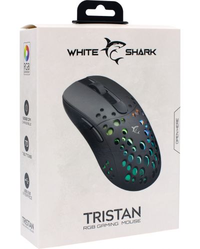 Mouse gaming  White Shark - TRISTAN, optic , negru  - 8