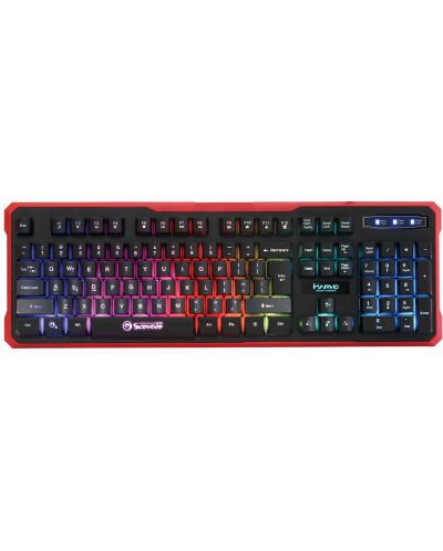 Tastatura de gaming Marvo - K629G, negru/rosu - 1