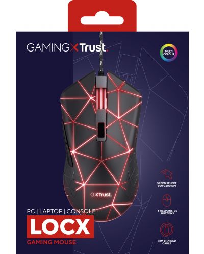 Mouse gaming Trust - GXT 133 Locx, negru - 6