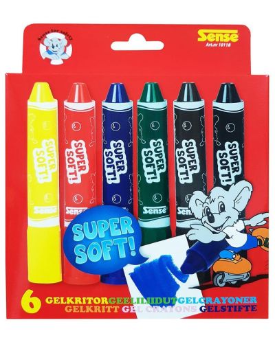 Set de creioane cu gel Sense - 6 bucăți, standard  - 1