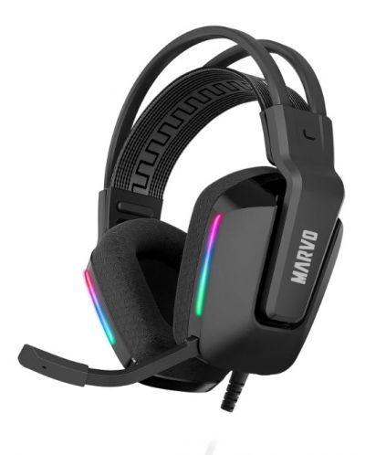 Căști gaming Marvo - H8619, negre - 1