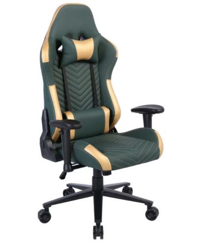 Scaun de gaming  RFG - NETT, verde inchis /auriu - 1