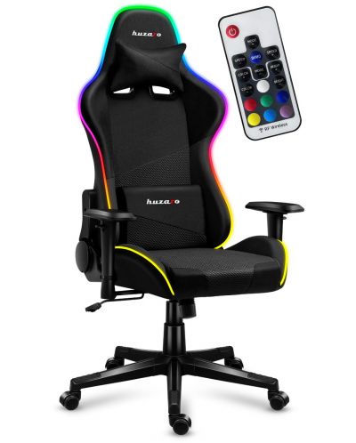 Scaun gaming Huzaro - Force 6.2 RGB MESH, negru - 1