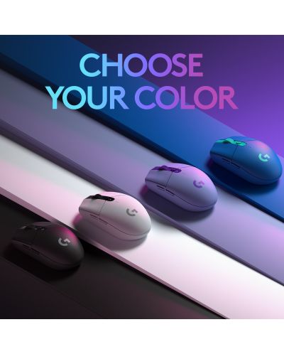 Mouse gaming Logitech - G305 Lightspeed, optic, alb - 10