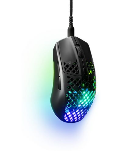 Mouse gaming SteelSeries - Aerox 3 (2022), optic, negru - 2
