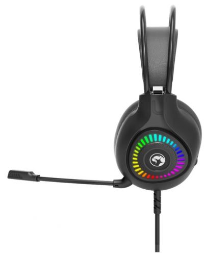 Căști gaming Marvo - H8325 RGB, negre - 3