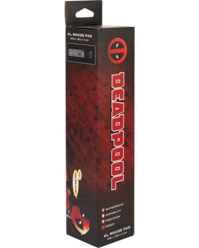 Mouse pad gaming Grupo Erik - Deadpool Marvel, XL, moale, negru - 4