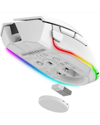 Mouse de gaming Razer - Basilisk V3 Pro, optic, wireless, alb - 3