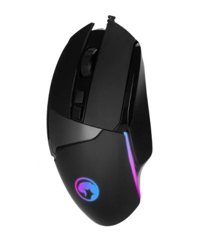 Mouse gaming Marvo - M411 RGB, optic, negru - 2