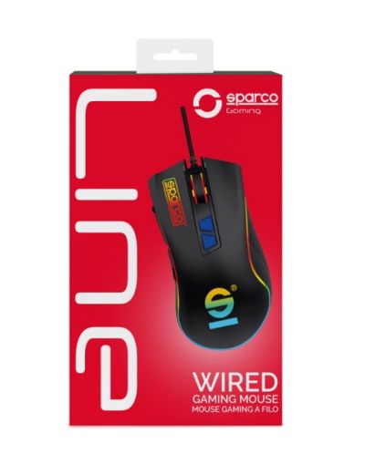 Mouse gaming Sparco - LINE, optic, negru - 2