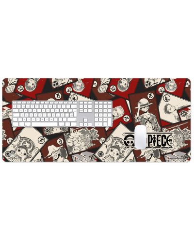 Mouse pad pentru gaming Erik - One Piece, XL, roșu - 2
