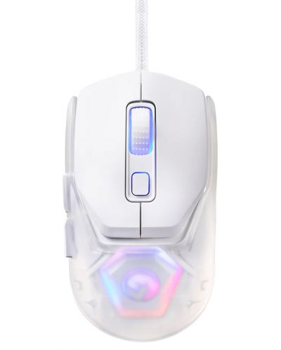 Mouse pentru gaming Marvo - Fit Lite, optic, alb - 1