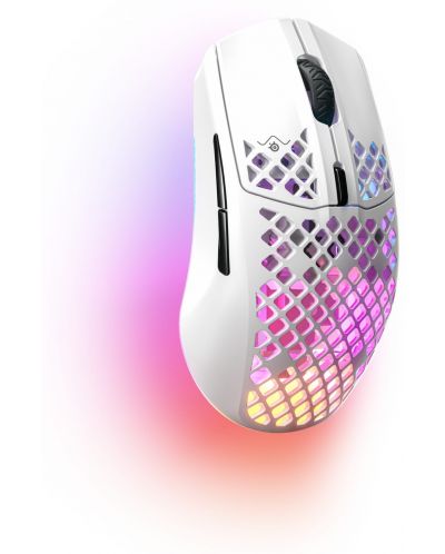 Mouse gaming SteelSeries - Aerox 3 (2022), wireless, alb - 2