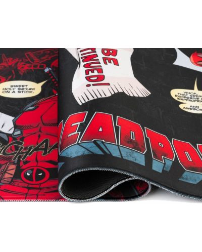 Mouse pad gaming Grupo Erik - Deadpool Marvel, XL, moale, negru - 6