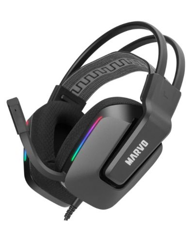 Căști gaming Marvo - H8619, negre - 5