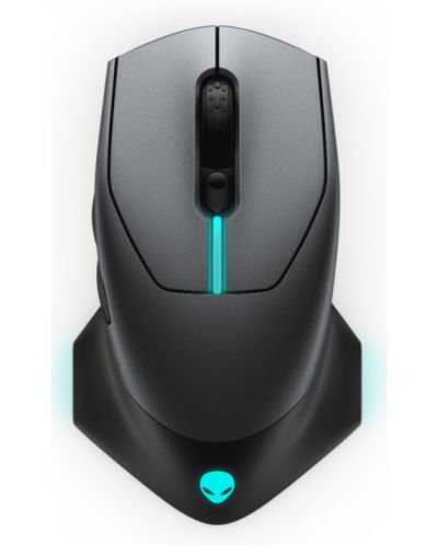Mouse de gaming Alienware - 610M, optic, wireless, Dark Side of the Moon - 1