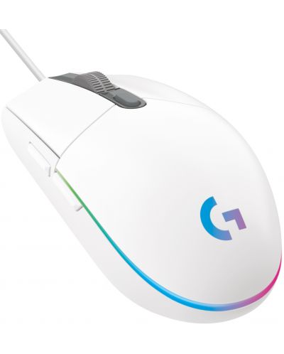 Mouse gaming Logitech - G102 Lightsync, optic, RGB, alb - 1
