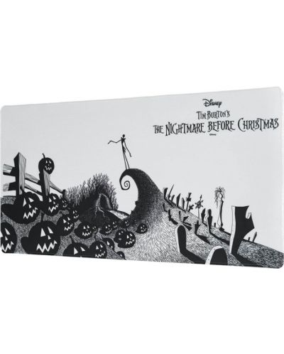 Mouse pad gaming Grupo Erik - The nightmare before Christmas, XL, moale, gri - 1