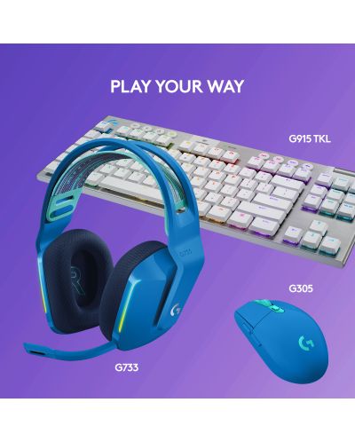 Căști gaming Logitech - G733, wireless, albastre - 9